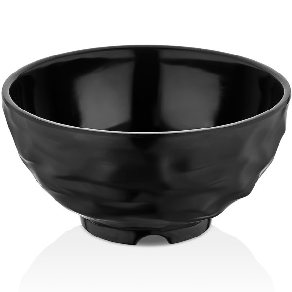 45017.BL Салатник меламіновий чорний d-17 см, h-8,6 см, 1,1 л