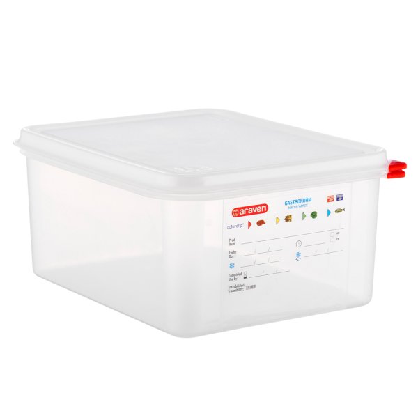 03034 Ємкість для зберігання з кришкою 1/2 - 325х265х150  мм з поліпропілену 10 л