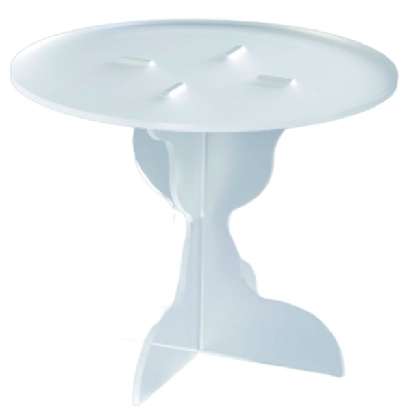 80-0206 Підставка кондитерська d 210 мм, h 163 мм прозора