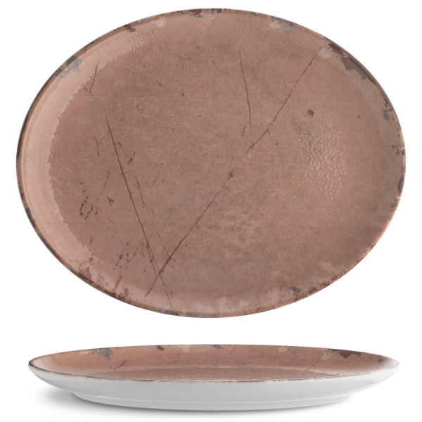 ISC3032-K0009 Блюдо овальне 32х26 см серія "Isabelle" декор "Stone Ginger"