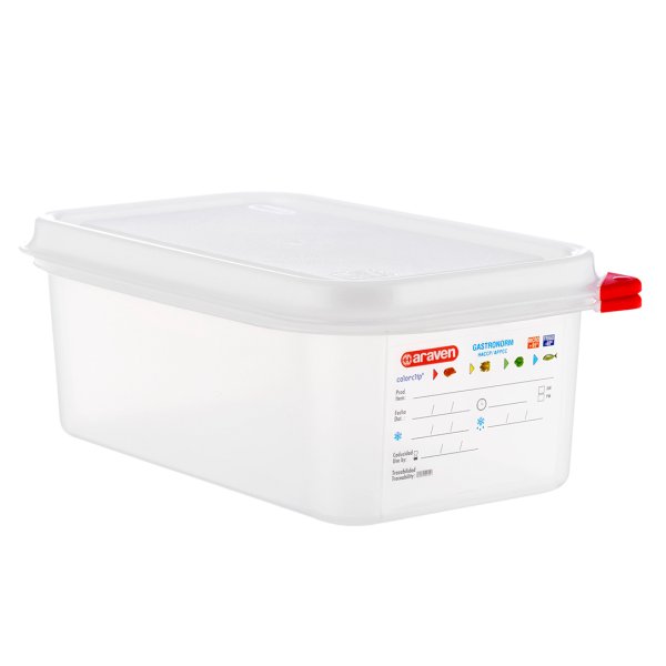 03027 Ємкість для зберігання з кришкою 1/4 - 265х162х100  мм з поліпропілену 2,8 л