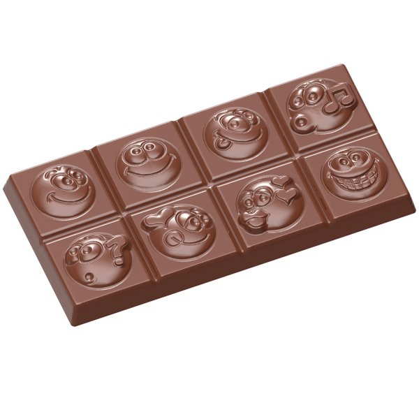 1589 CW Форма для шоколаду "Смайли" 97x48x8 мм