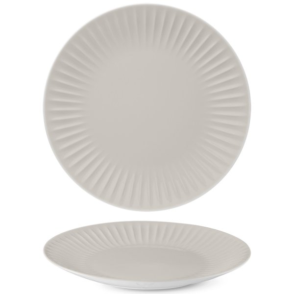 RIB2127-X9245 Тарілка кругла 27 см, колір Jasmine, серія "Ribby color"