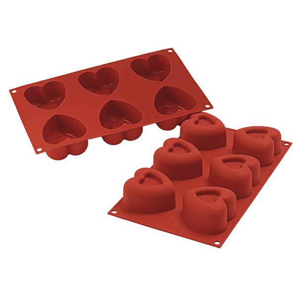 SF124/C Форма силіконова "сердечко" 69,5х72 mm, h 39,5mm