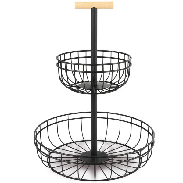 61140 Підставка для фруктів двоярусна, h-63 см