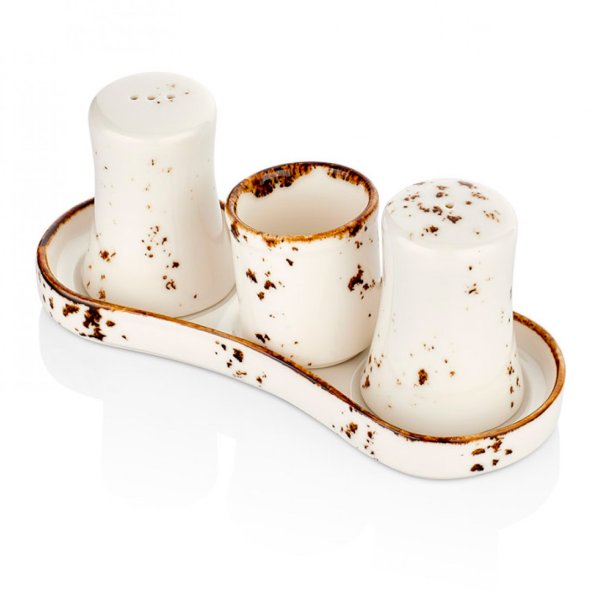 HA-EL-GT-04-ТT Набір для спецій 20х8 см, колір білий (Elegance), серія "Harmony"