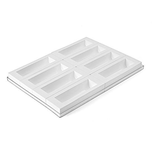 INSERT BUCHE/8 Набір форм силіконових 8 шт. 220X60 мм, h50 мм + таця