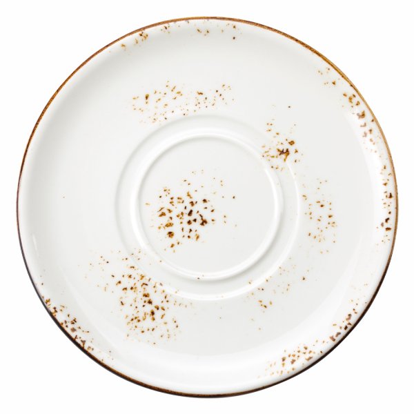 HA-EL-ZT-19-KNS Блюдце 19 см, колір білий (Elegance), серія "Harmony"