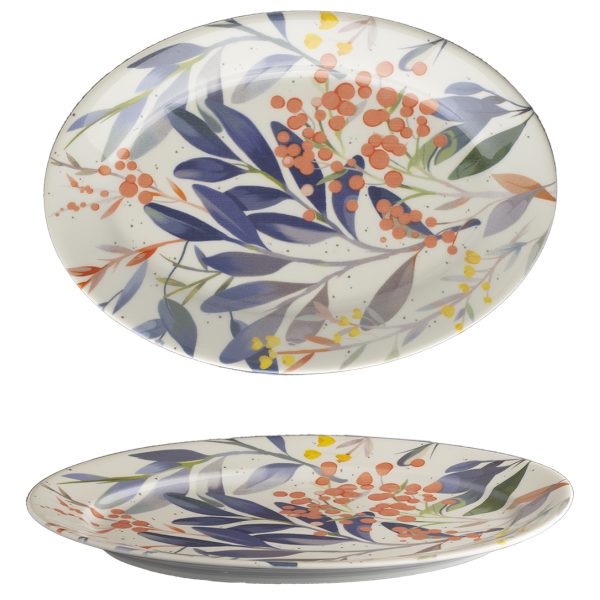 PRI3036-T0003 Блюдо овальне 36,5х26 см серія "Princip" декор 'Rowenberries"