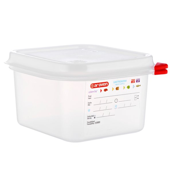 03024 Ємкість для зберігання з кришкою 1/6 - 176х162х100  мм з поліпропілену 1,8 л