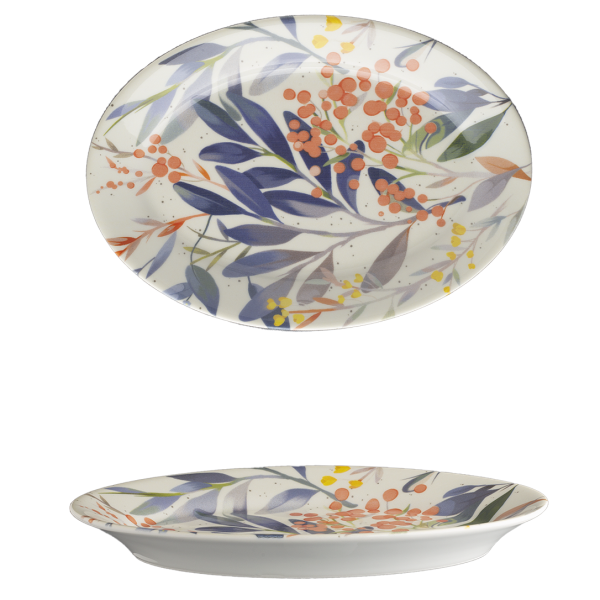 PRI3024 Блюдо овальне 24х17,4 см серія "Princip" декор 'Rowenberries"