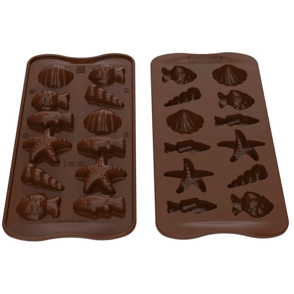 SCG059 Форма силіконова "Морські фігурки" Ø35x32 h 16 мм (12x3-5 мл)