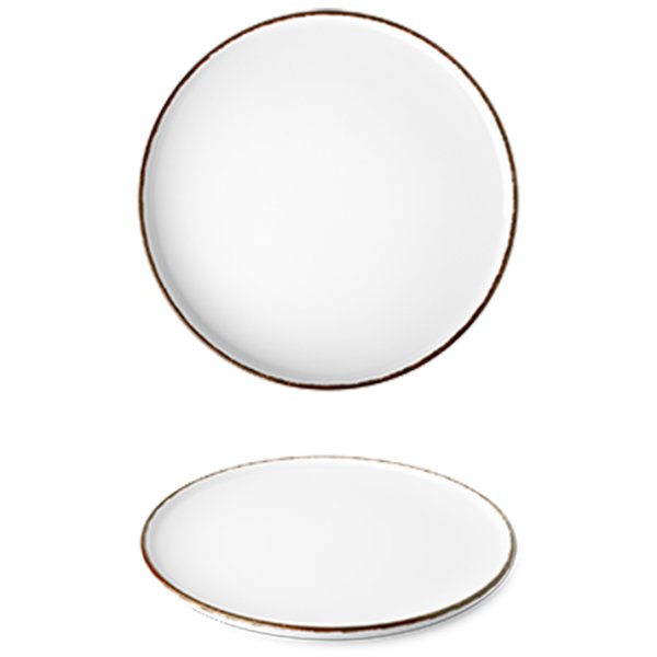 OPT2120-X9089 Тарілка кругла Brown 20 см серія "Optimo Picnic"