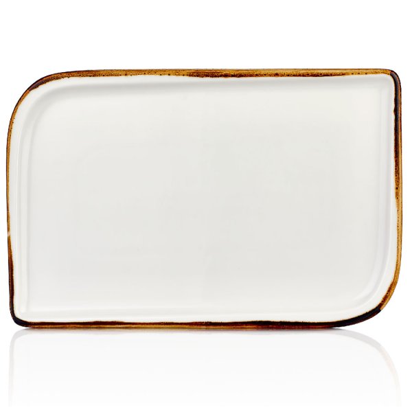 HA-GL-AR-40-DT Блюдо прямокутне 35х21 см (діагональ 40 см), колір білий (Gleam), серія "Harmony"