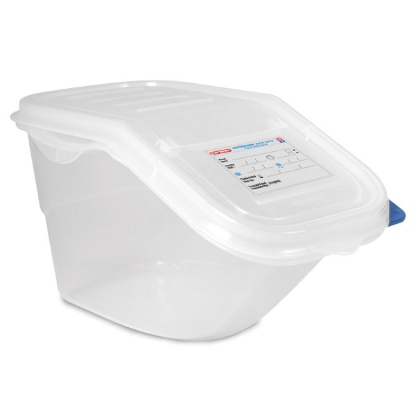 09146 Ємність для зберігання з кришкою 395х200х200 мм з поліпропілену (GN 1/3 - 7 л)