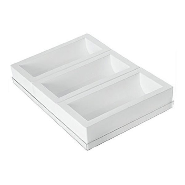 BUCHE/3 Форма силіконова 250X90 мм, h70 мм, v1300 ml (3 шт + таця)