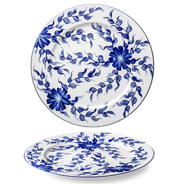 MIR2131-X8851 Тарілка кругла 31 см декор Flowers серія "Indigo"