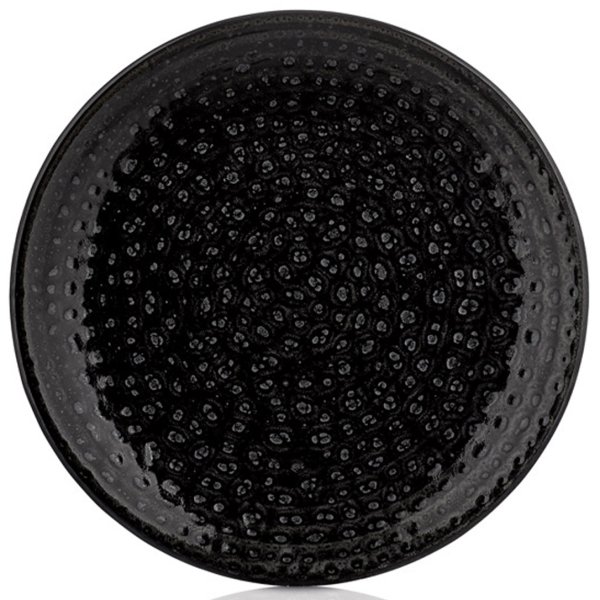 CW-BL-ZT-21-DZ Тарілка кругла 21 см, декор Black, серія "Cowry"