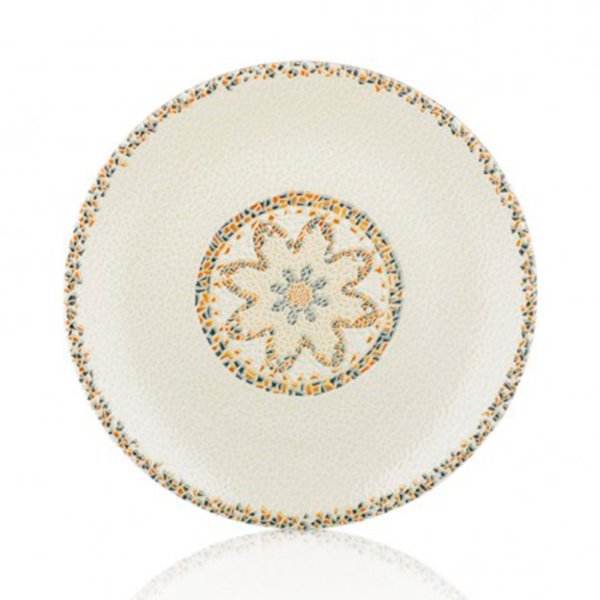 TN-TS-ZT-21-DZ Тарілка кругла 21 см, декор Tessera, серія "Tinta"