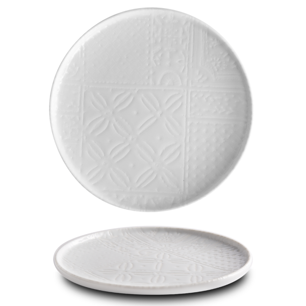 OPT2120-K0050 Тарілка кругла 20 см серія "Optimo" декор "Mosaic Relief"