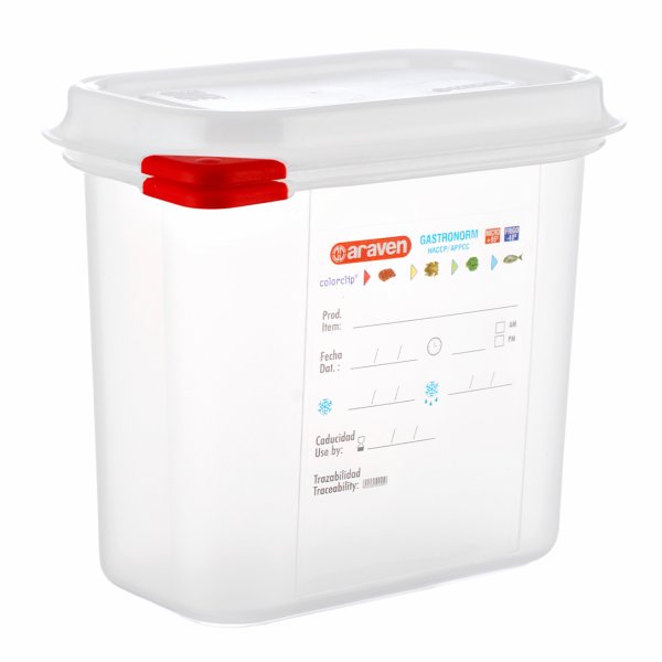 03022 Ємкість для зберігання з кришкою 1/9 - 176х108х150  мм з поліпропілену 1,5 л