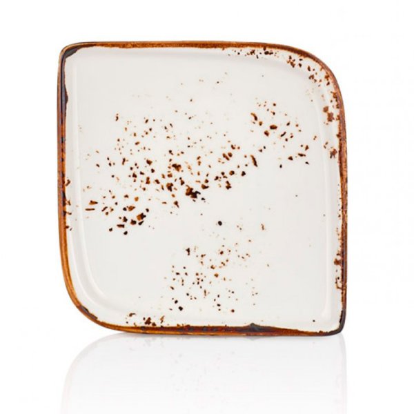 HA-EL-AR-30-KR Тарілка квадратна 23х23 см (діагональ 30 см), колір білий (Elegance), серія "Harmony"