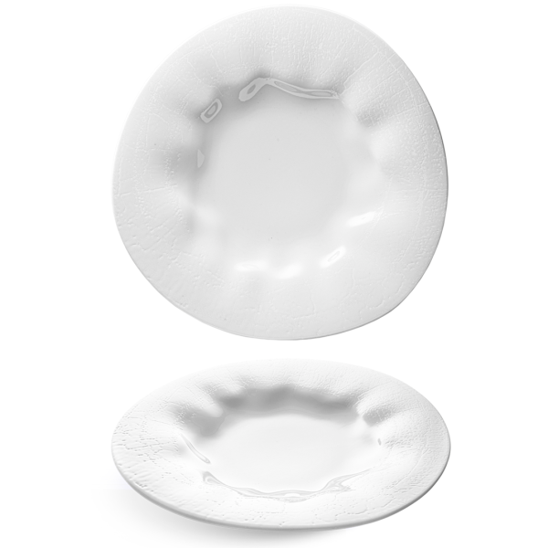 FLA2125-K0047 Тарілка кругла 25 см серія "Flamenco" декор "Crackle"