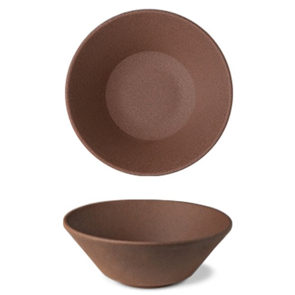 B1Q1420 Салатник d 20 см, 900 мл, колір червоний, серія "Granit" (без глазування)