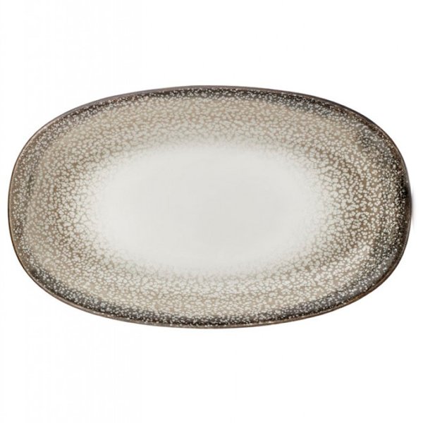 TN-SZ-ZT-29-OV Блюдо овальне 29х17 см, декор Spazio, серія "Tinta"