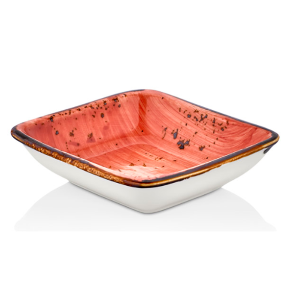 HA-LT-AR-13-KS Салатник квадратний діагональ 13 см, колір теракотовий (Laterite), серія "Harmony"