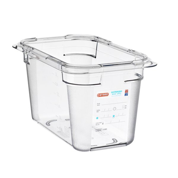 09818 Гастроємність 1/4 - 265х162х150 мм з полікарбонату 4,3 л