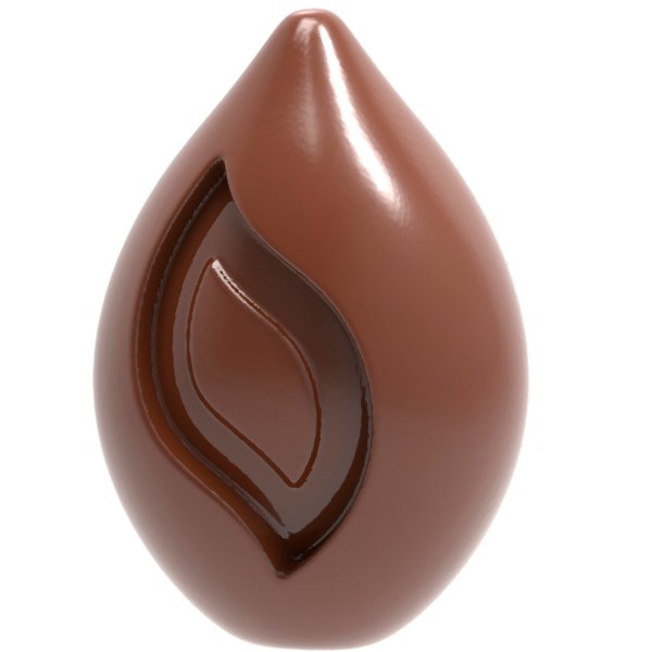 1861 CW Форма для шоколаду "Полум'я" 35x24x10,50+11,50 мм, 24 шт.