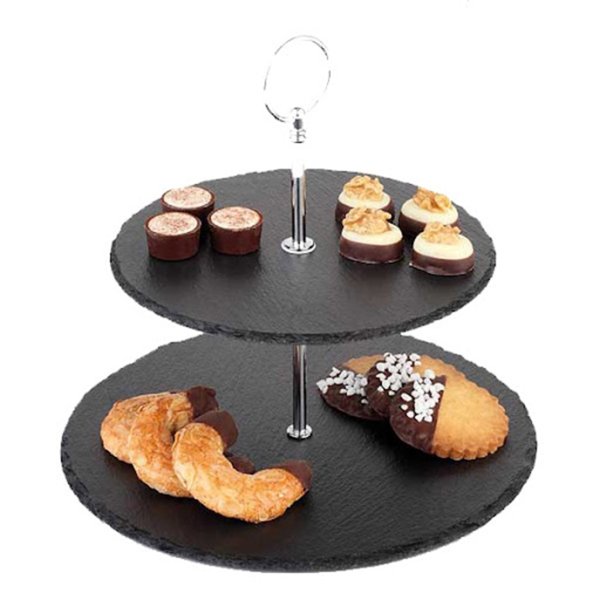 00989 Підставка 2-х ярусна d 25/20 см