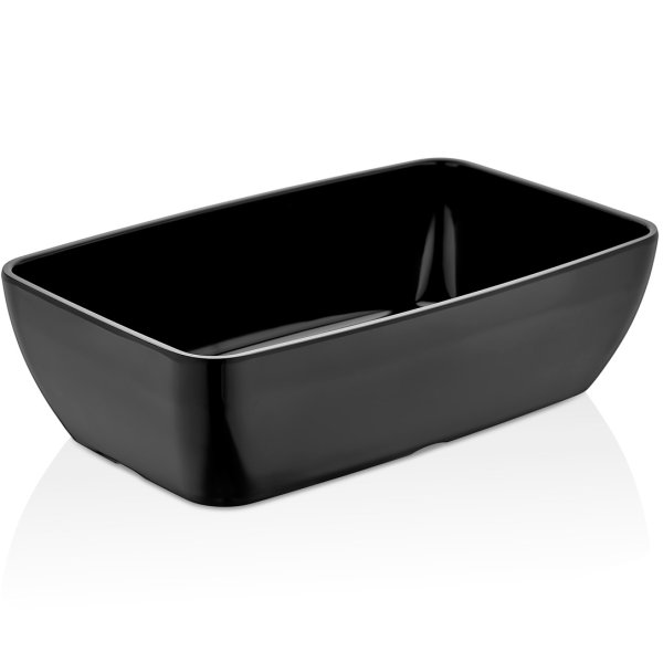 42014.BL Ємність меламінова чорна GN 1/4, h-7,5 см