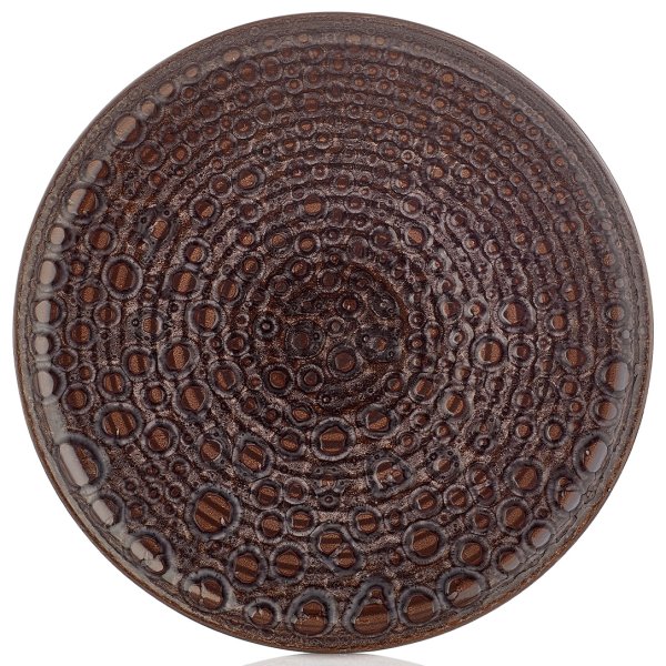 CW-PP-ZT-21-DZ Тарілка кругла 21 см, декор Purple, серія "Cowry"