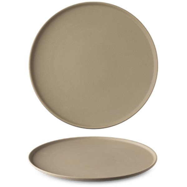 S0Q2124 Тарілка d 24 см, колір пісочний, серія "Granit" (без глазування)