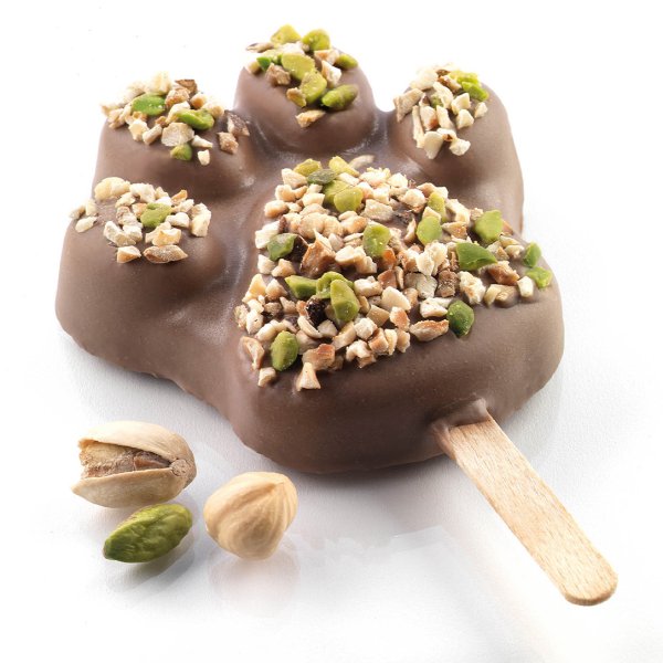 GEL06 Набір для морозива "лапка" 89х84x24 мм (2 форми, таця, 50 паличок)