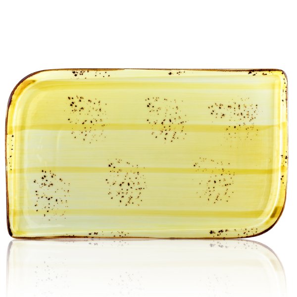 HA-SN-AR-28-DT Блюдо прямокутне 24х15 см (діагональ 28 см), колір оливковий (Sun), серія "Harmony"