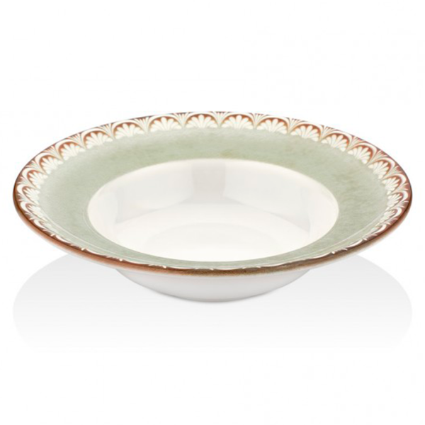 TN-RM-ZT-27-CK Тарілка глибока 27 см (500 мл), декор Rome, серія "Tinta"