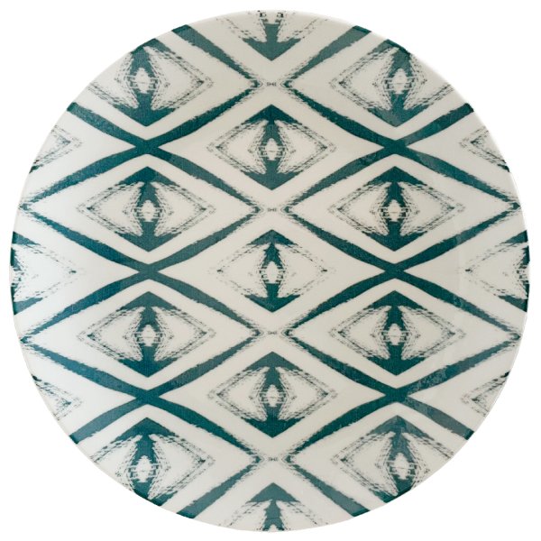 ISC2127-K0037 Тарілка кругла 27 см серія "Isabelle Diamond" декор "Blue"