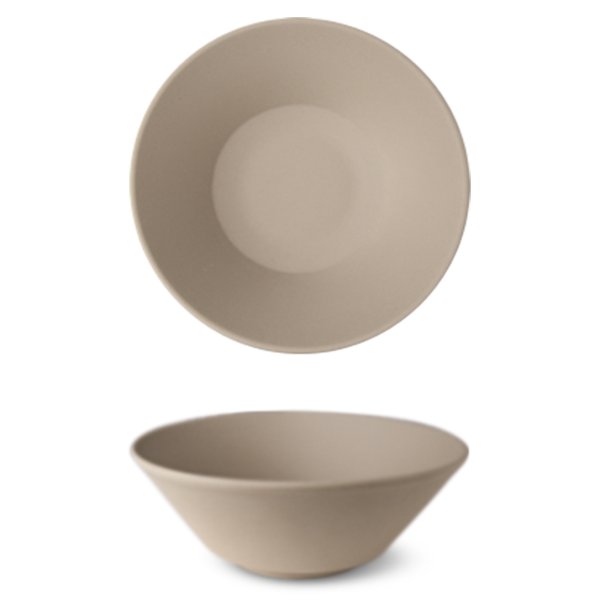 S0Q1420 Салатник d 20 см, 900 мл, колір пісочний, серія "Granit" (без глазування)