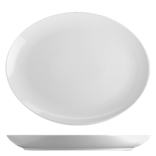 BAS3028 Блюдо овальне 22х28 см серія "Basic"