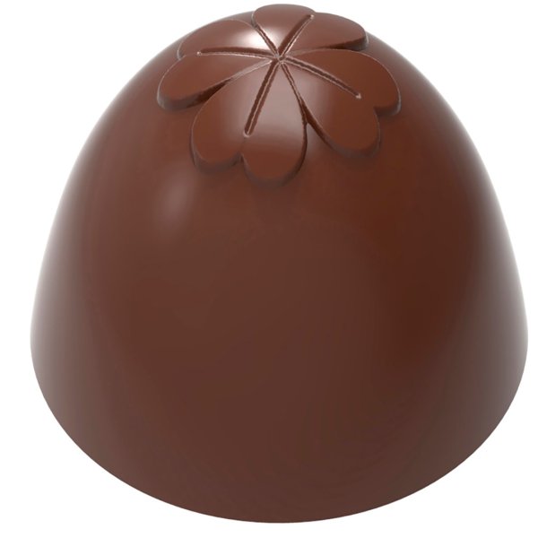 1955 CW Форма для шоколаду "Чотирилисник" 26,5x26,50x22,5 мм, 3х8 шт. - 9,5 г