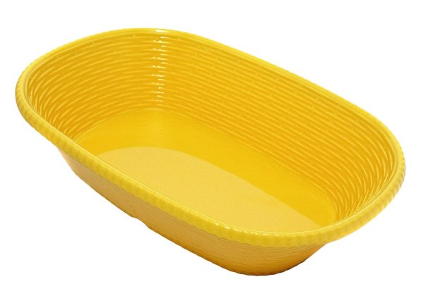 Блюдо овальное из меламина 29,5×20,8×7 см желтое