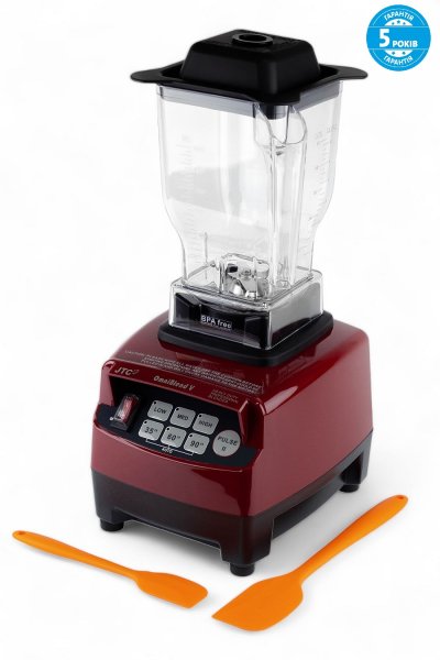 Высокомощный профессиональный блендер JTC OmniBlend V TM-800B 1,5 л бордовый