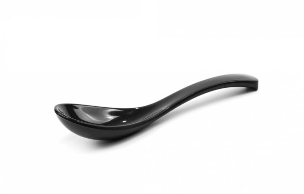 Ложка из меламина чёрная 14,5×4,2 см