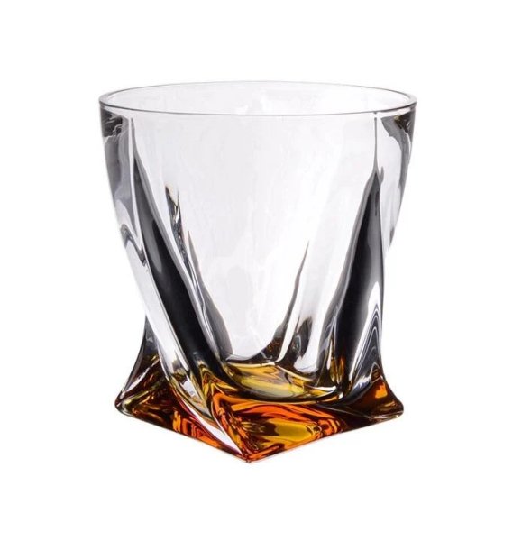 Склянки для віскі Bohemia  Quadro (amber color) 340мл 6шт 