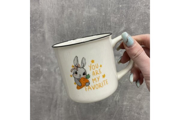Чашка Ardesto Cute rabbit, 320 мл, порцеляна