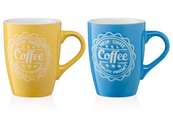 Чашка Ardesto  Coffee, 330 мл, жовта, кераміка