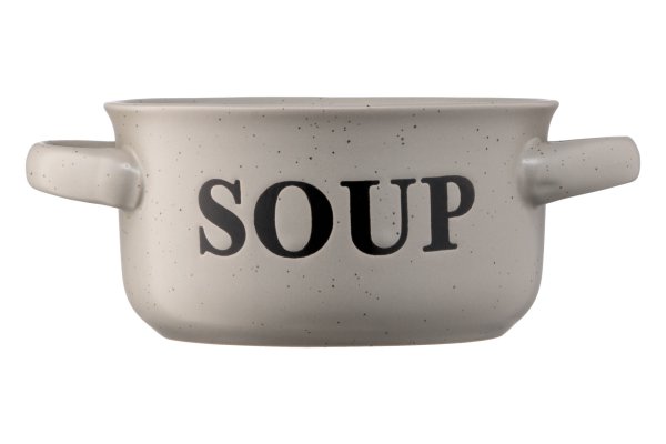 Бульйонниця Ardesto Alcor, 550 мл, сіра, кераміка